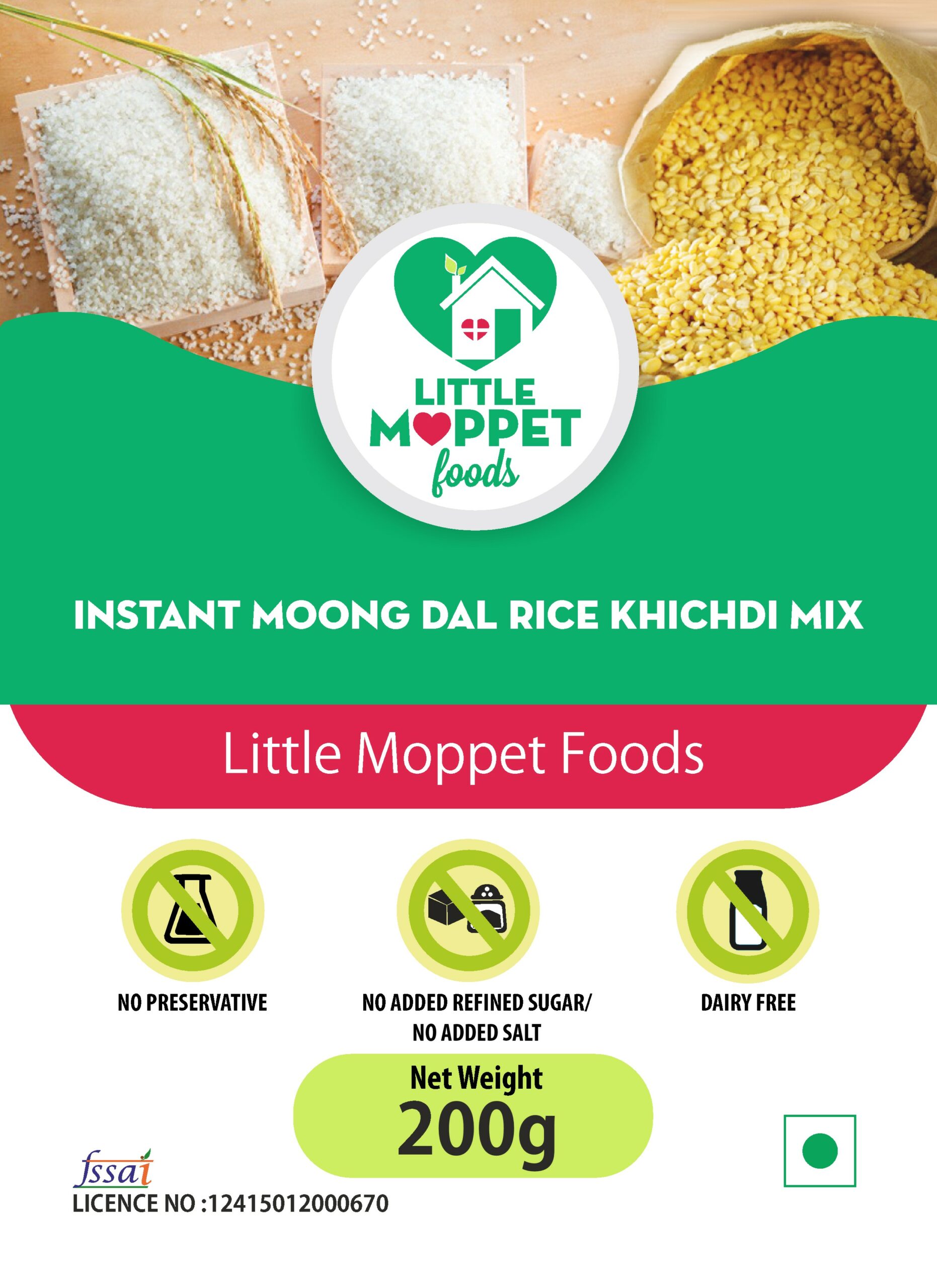 Instant Moongdal Rice Khichdi Mix