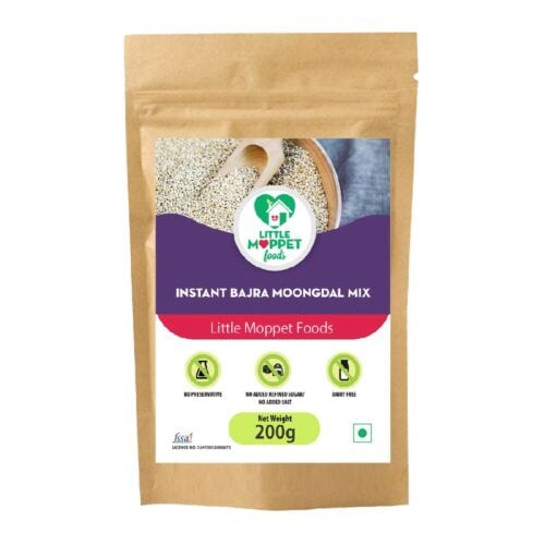 Instant Bajra Moongdal Powder is a fiber rich baby meal, loaded with vitamins and minerals for the overall development of little ones.