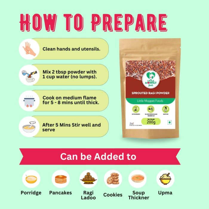 how to prepare sprouted ragi for babies