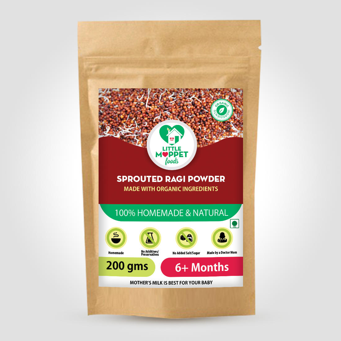Sprouted Ragi Powder Calcium Iron And Vitamin C Rich Food For Babies