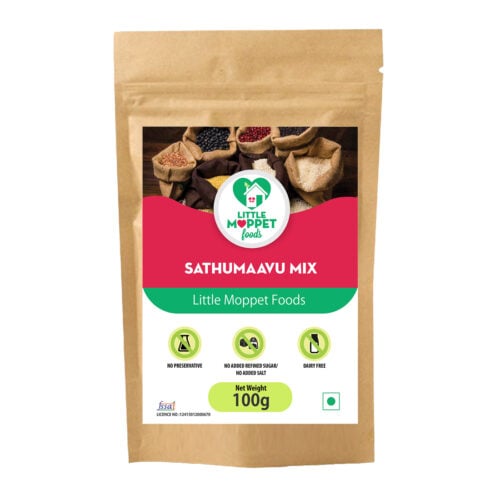 Sathumaavu health mix is a weight gaining health mix for babies.This Multigrain health mix consists of 13 different pulses, cereals and dry fruits.