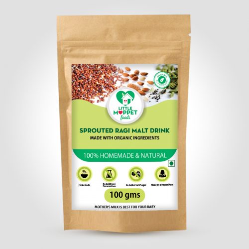Sprouted Ragi Powder Calcium, Iron and Vitamin C rich food for babies