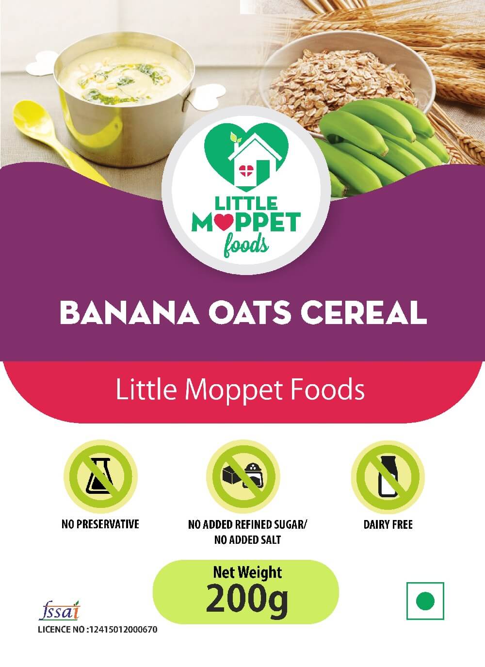Banana Oats Cereal 200g