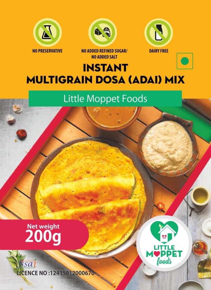 Instant Multigrain Dosa Mix /Adai Mix [200g] - MyLittleMoppet Store