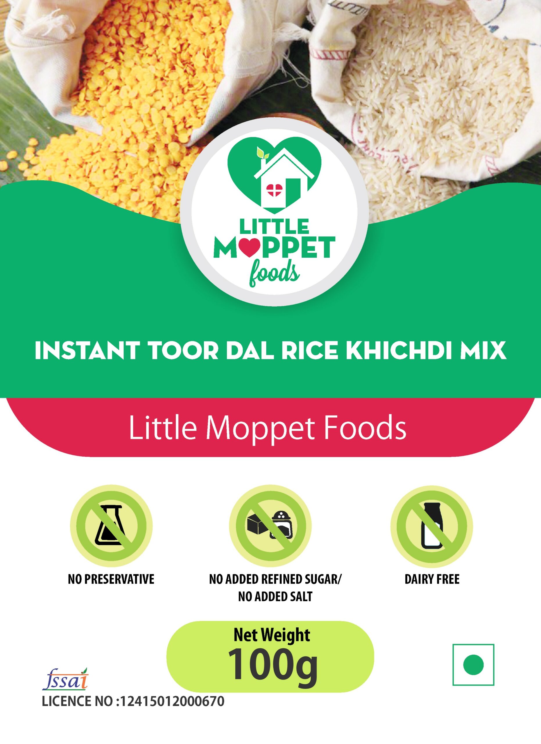 Instant Toordal Rice Khichdi Mix