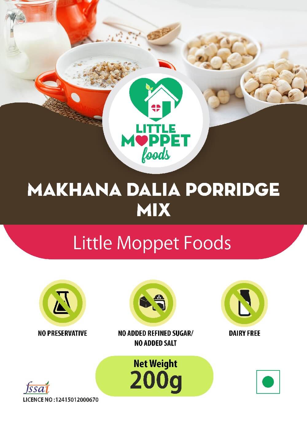 Makhana Dalia Porridge Mix