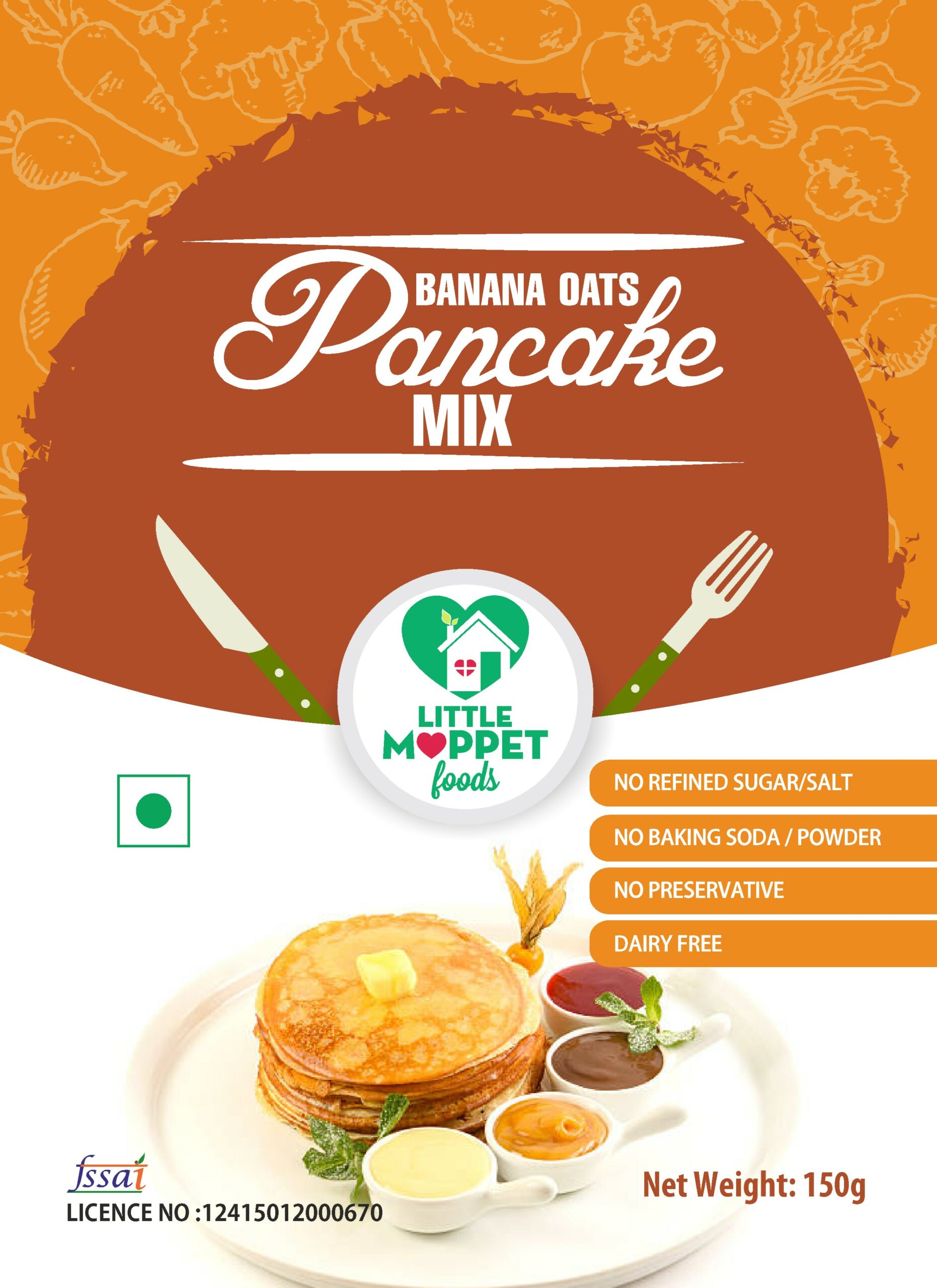 Banana Oats Pancake Mix