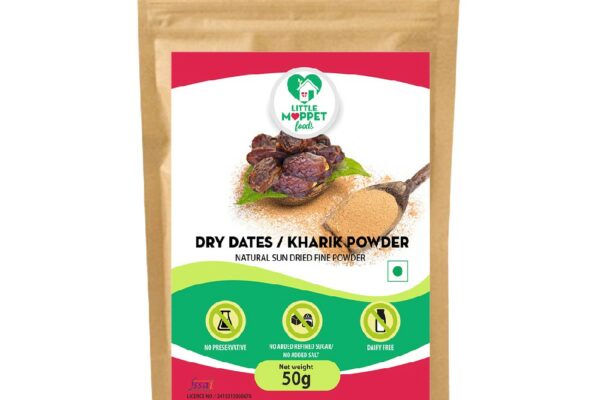 Natural Dried dates powder - Dried kharik powder (50g)