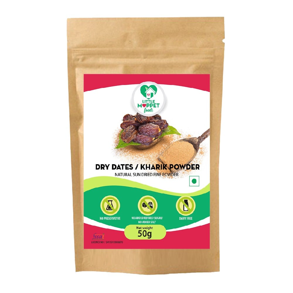 Natural Dried dates powder - Dried kharik powder (50g)