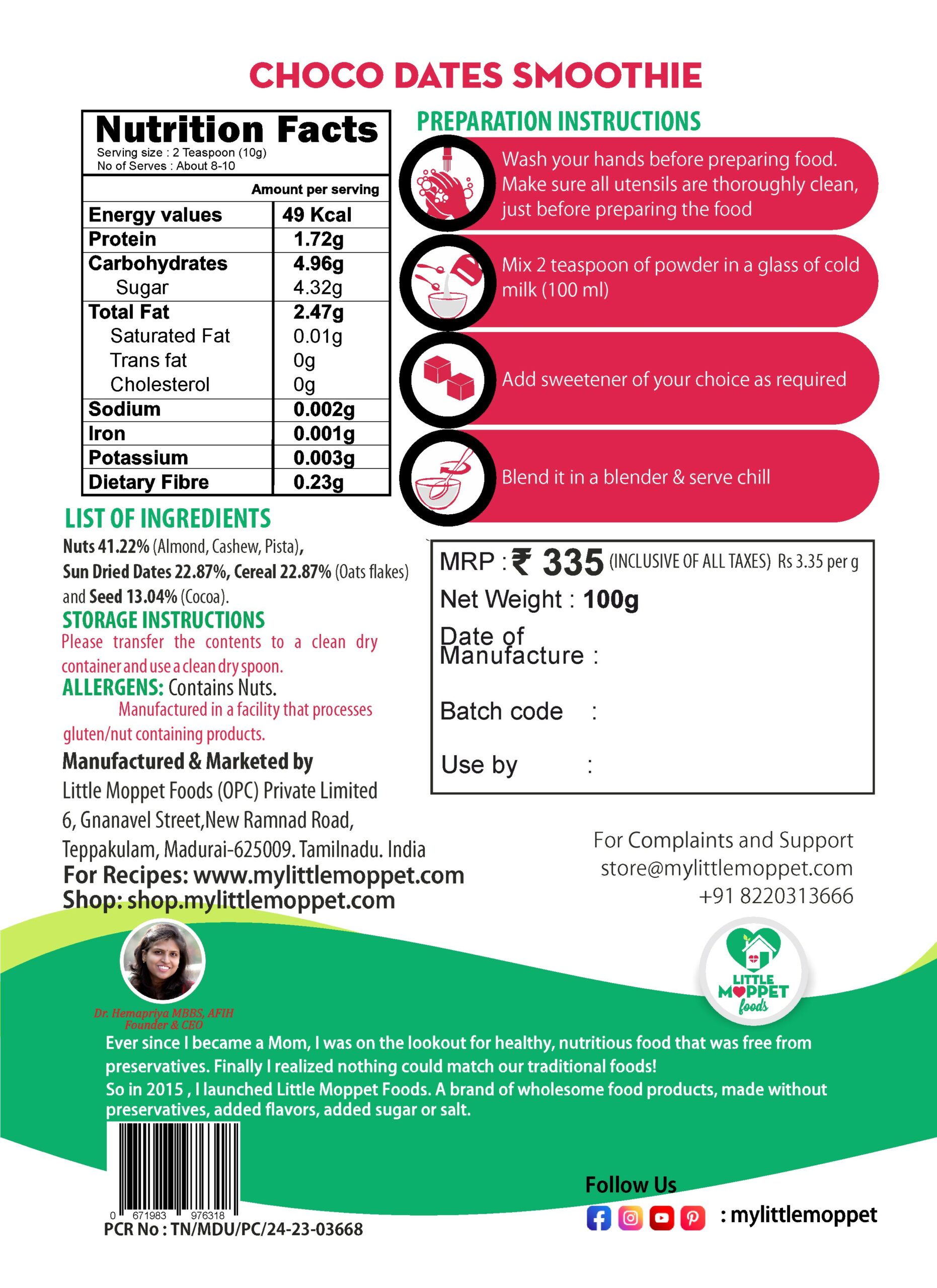 Choco Dates Smoothie