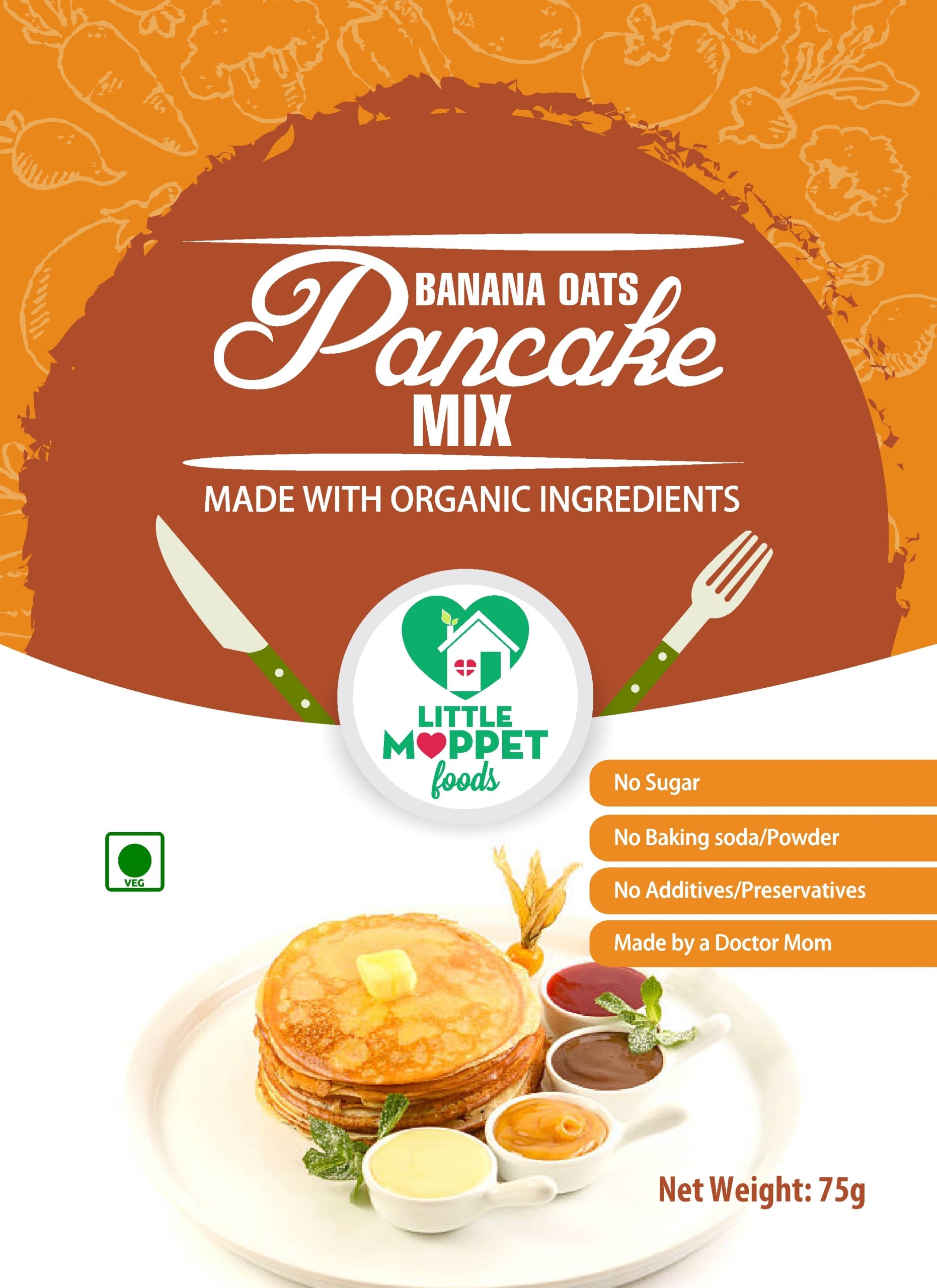 Instant Banana Pancake Mix for Babies
