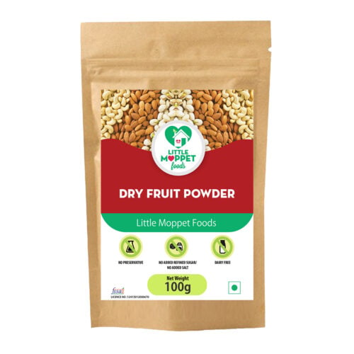 Dry Fruits Powder for babies and kids Can be instantly added with any variety of foods. It helps in brain and body development and also aids weight gain.