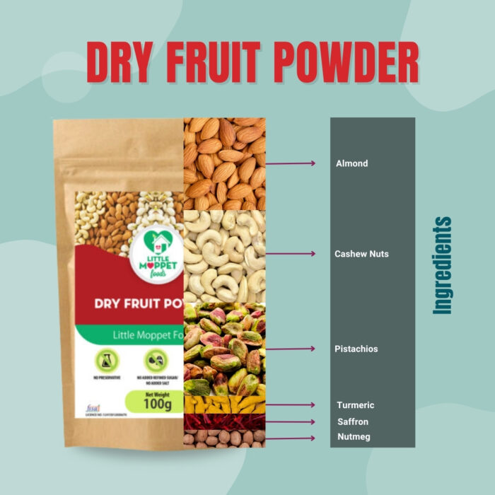 ingdreints in dry fruits powder