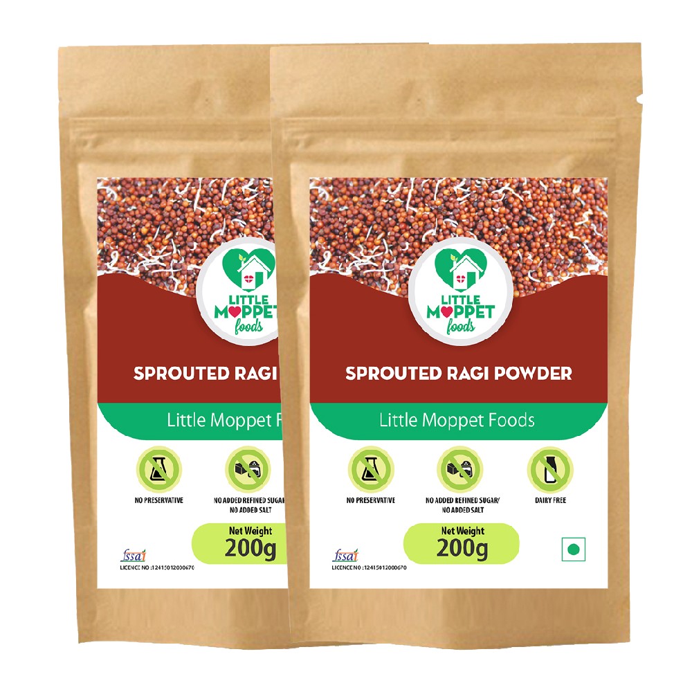 Sprouted Ragi Powder Calcium, Iron and Vitamin C rich food for babies