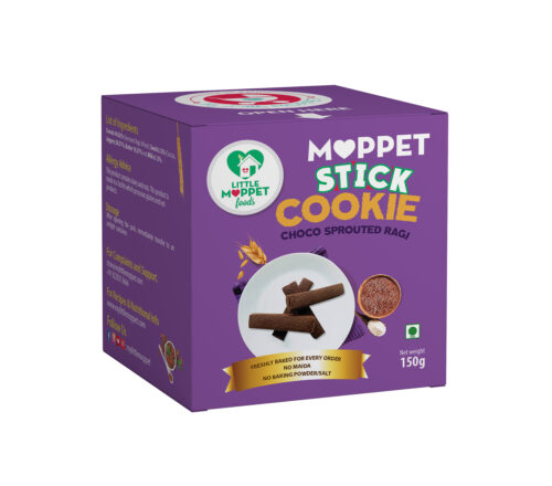 Choco Sprouted Ragi Moppet Stick Cookies