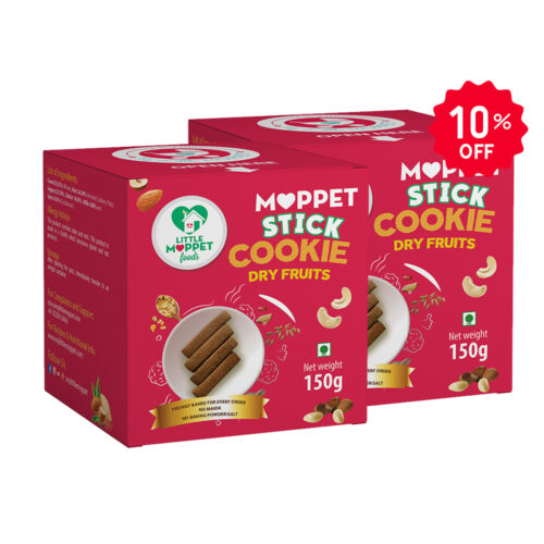 Dry Fruit Moppet Stick Cookies - Pack of 2