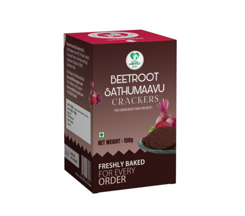Beetroot sathumaavu cracker