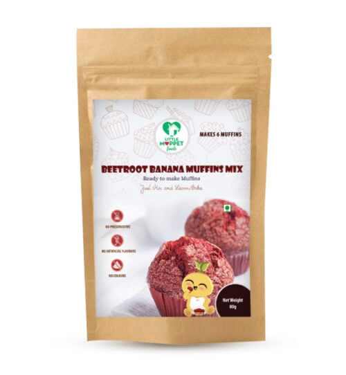 Beetroot Banana Muffins