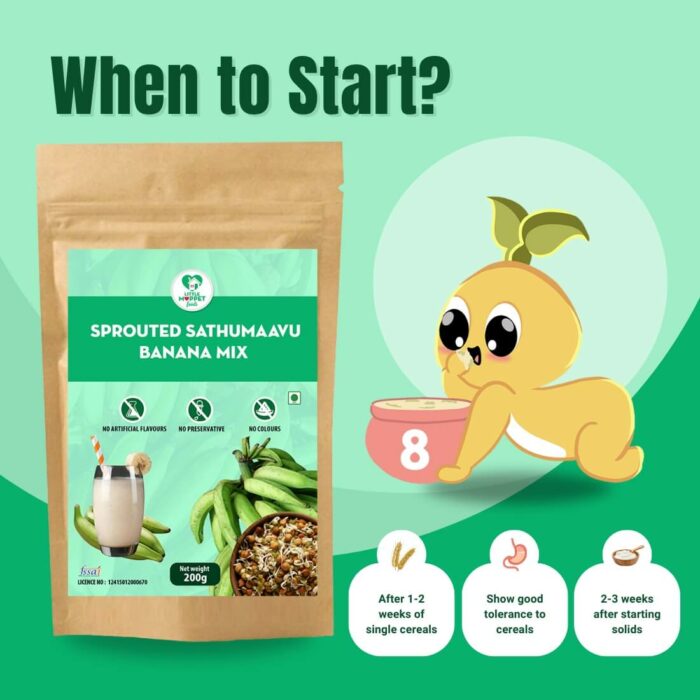Sprouted Sathumaavu Banana Mix