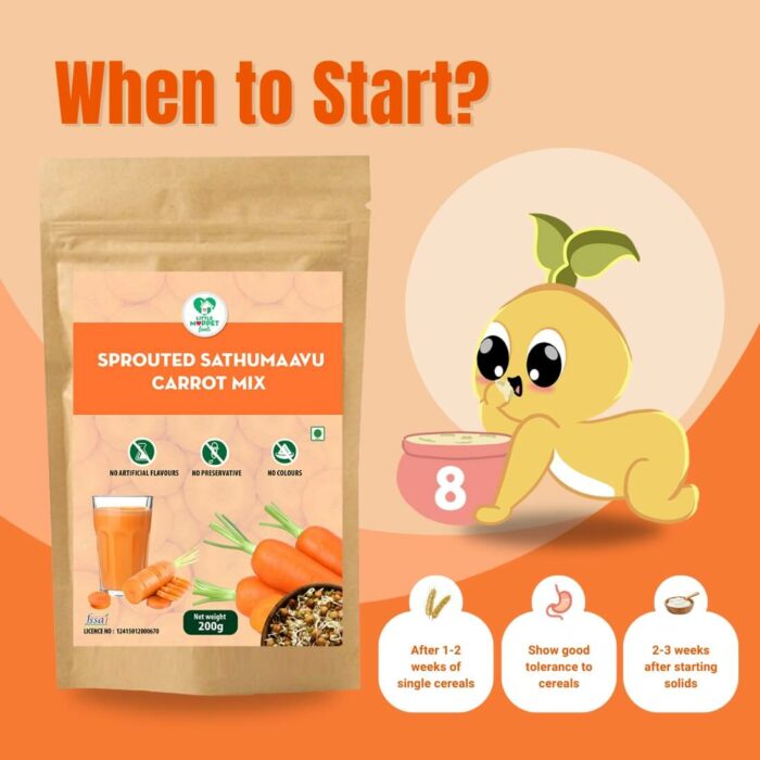 Sprouted Sathumaavu Carrot Mix