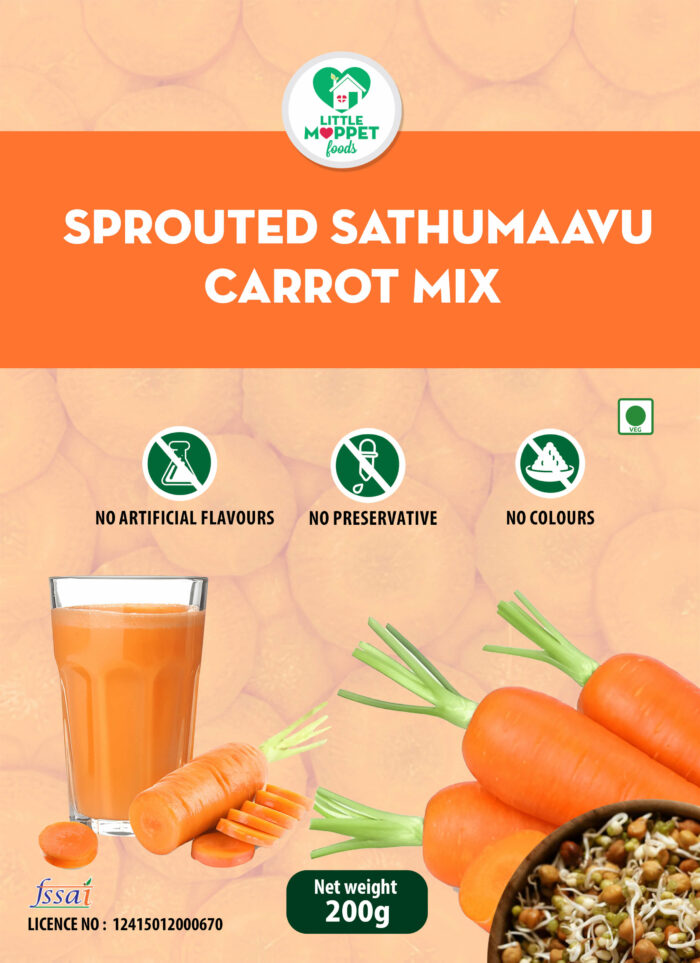 Sprouted Sathumaavu Carrot Mix