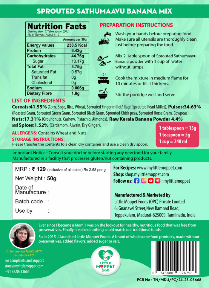 Sprouted Sathumaavu Powder Super Saver - 5 Flavours - Image 9
